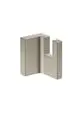 AXOR-HG-AXOR-Universal-Rectangular-Handtuchhaken-Brushed-Nickel-42611820 gallery number 1